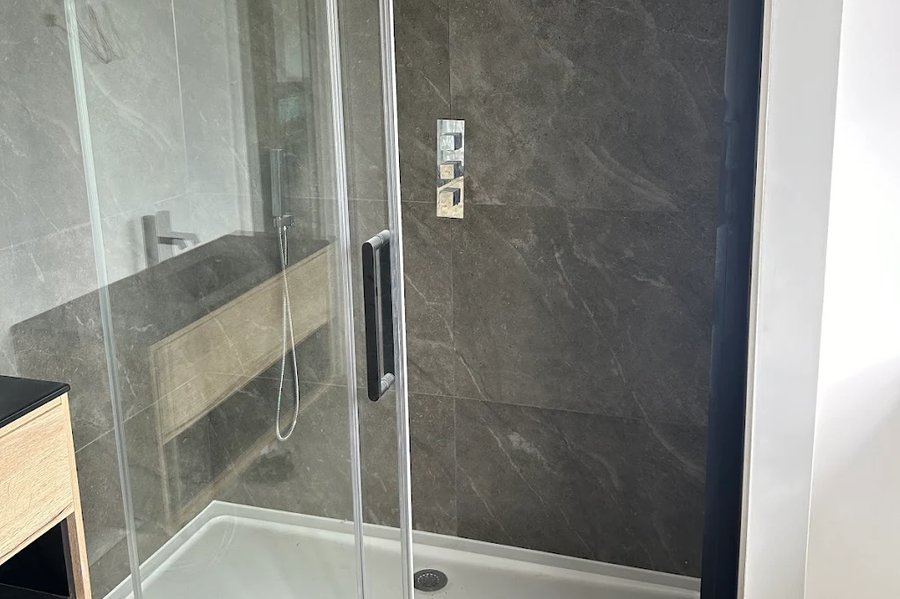 Completed bathroom renovation