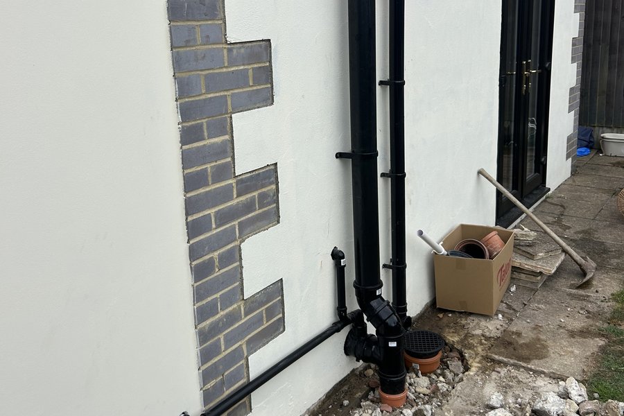 Plumbing maintenance work