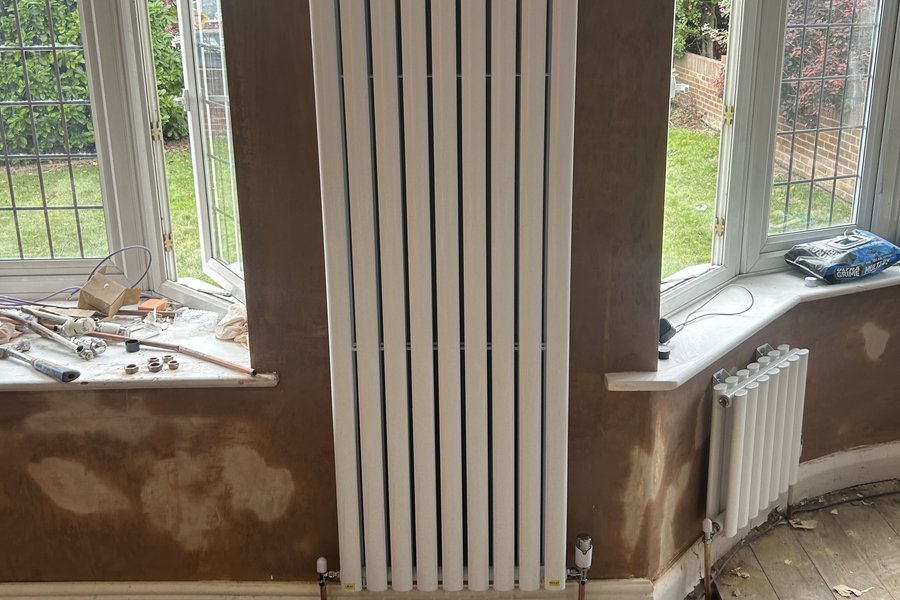 Central heating pipework